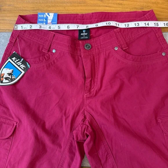 KÜHL Splash 11" Cargo Shorts in Plum Performance Fabric Women’s Size 8 - Picture 7 of 12